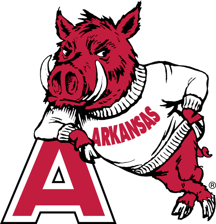 Arkansas Razorbacks 1951-1962 Primary Logo iron on transfers for clothing